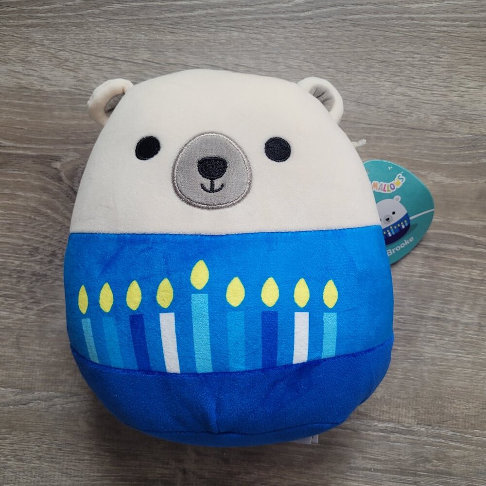 Brooke 8 inch Squishmallow NWT Hanukkah bear